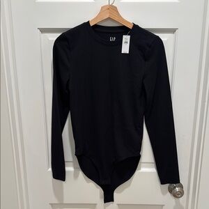 NWT GAP Black Long Sleeve Bodysuit - women’s small